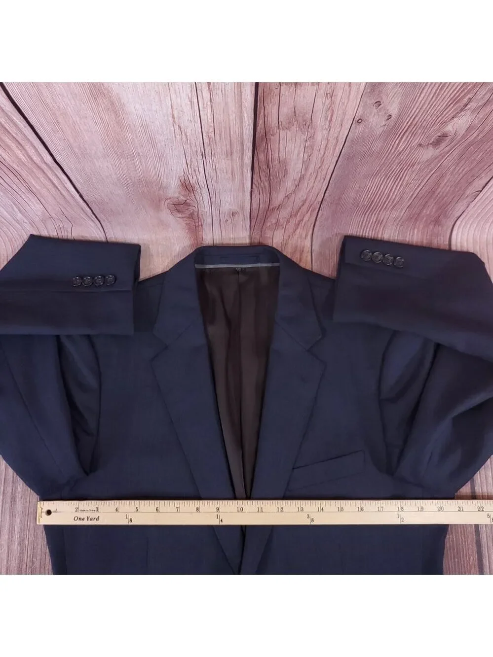 J. Crew Ludlow Slim fit Suit Jacket 42L Tollegno 1900 Italian 3D Wool Navy J3272